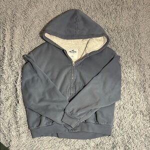 Blue Hollister Hoodie with Soft Lining